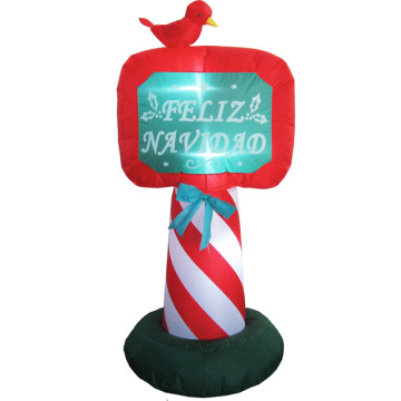 Holiday inflatable lamp Post for Christmas party decoration