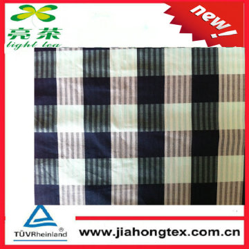 green navy cotton twill fabric in checker