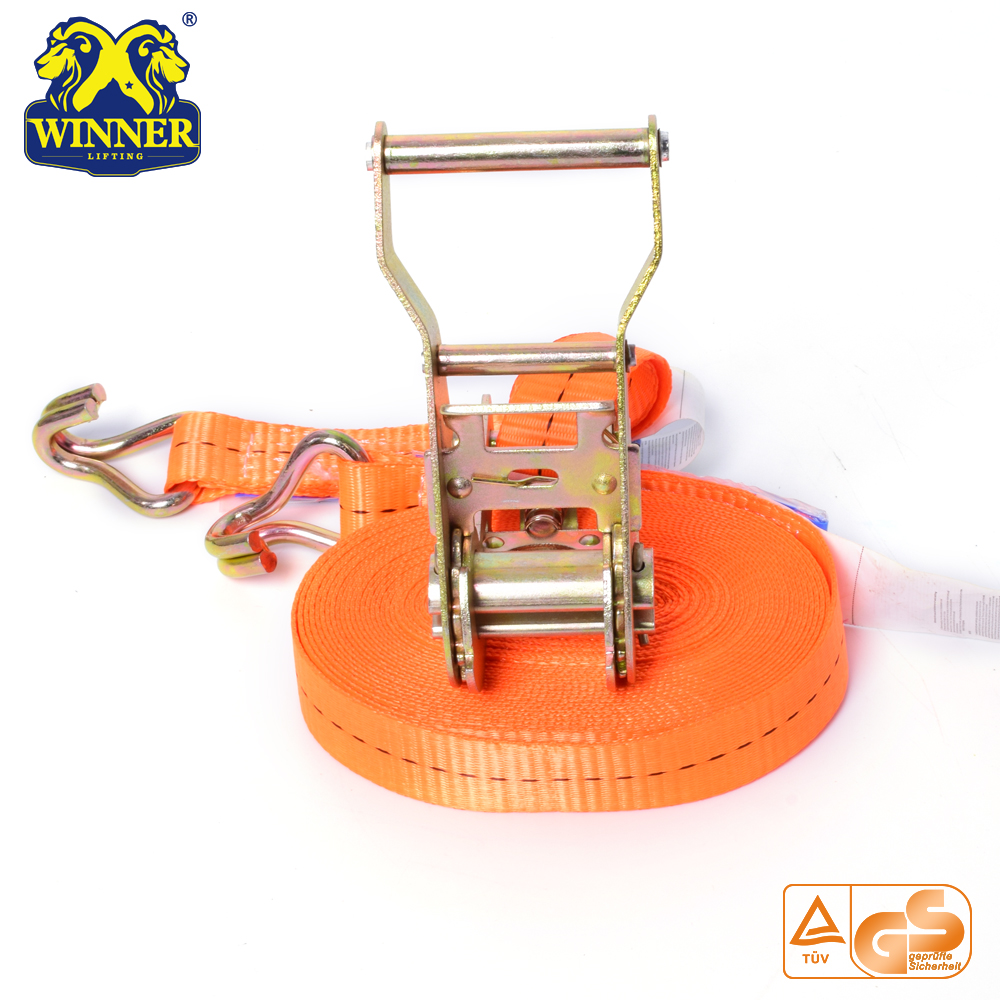 Polyester Ratchet Tie Down Strap For Container Strapping