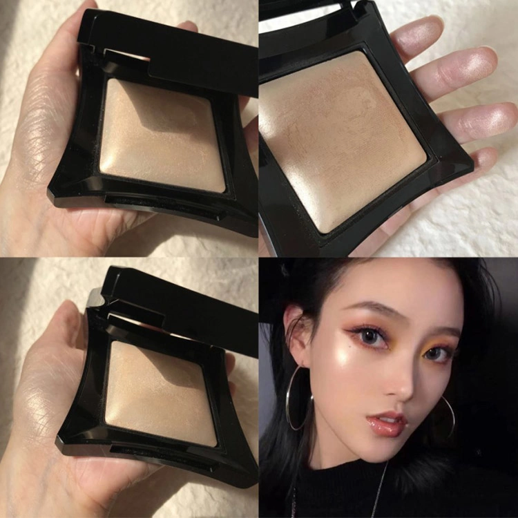 Private Label Single Gillter Face Highlighter Makeup Super High Pigment Baked Highlighter