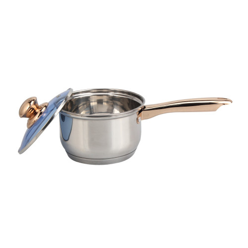 Multifunctional Sauce Pot with Long Handle and Glass