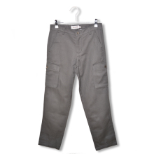 100% cotton grey cargo pants