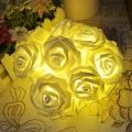 Batterie String Light Rose Blumenart