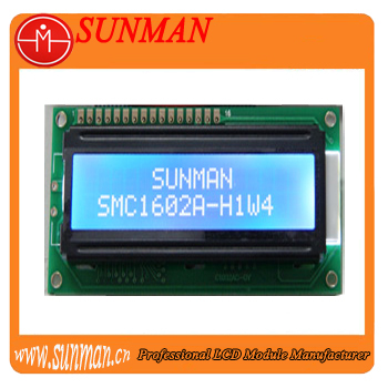 16*2 alphanumeric LCD modules with low operating voltage