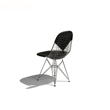 Replica Leather Eames Bikini Pad Wire Chair