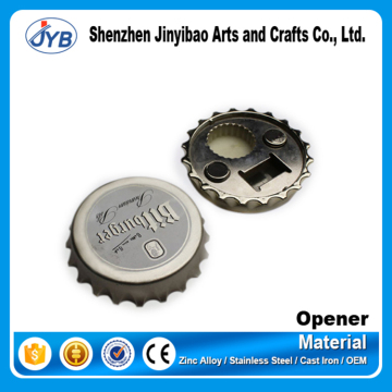 good quality custom beer cap shape metal bottle opener