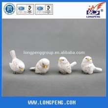 Promotional White Polyresin Bird Garden Decoration