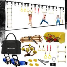 Outdoor Ninja Warrior Training Obstacle Course For Kids
