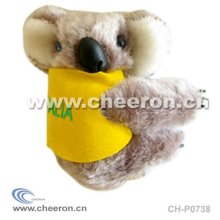 Plush Koala Toy, Clip Koala, Promotional and Gifts, Keychain Animal with Clothes