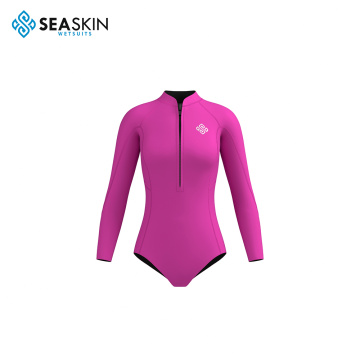 Seaskin de alta qualidade Mulheres de 2,5 mm de zíper de neoprene snorkeling wetsuits de mergulho