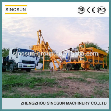 SLB8 twin drum mobile asphalt plant,portable asphalt mixing plant price