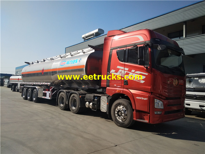 42000 lita aluminium dizeli tank nusu trailer