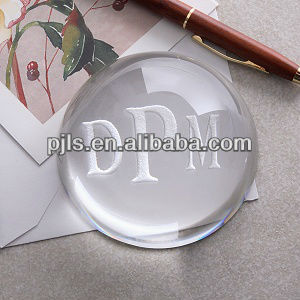 clear dome crystal paperweight sand paperweight