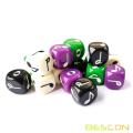 Colored dice Engraving Board Game Educational Toys Acrylic Dice Custom Polyhedron Dice