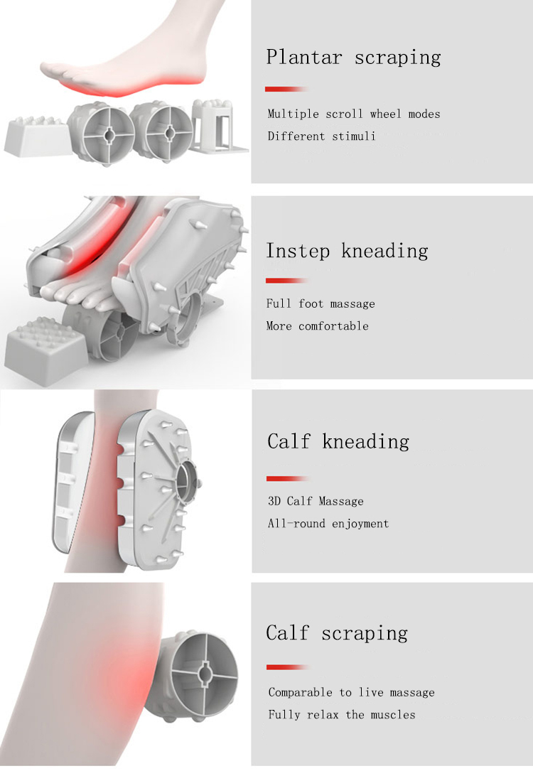 vibration heating kneading airbag foot massager best foot and calf massager machine