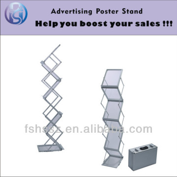 HS-ZS22 Aluminum Modern Design Brochure Stand Poster Display Stand