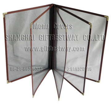 A4 Menu Cover PVC transparent menu cover