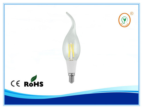 New and hot LED filament candle lamp 2W