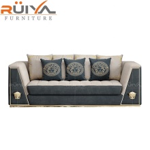 Wholesale Italian Design Cheap Velvet Two Seat Sofa Set