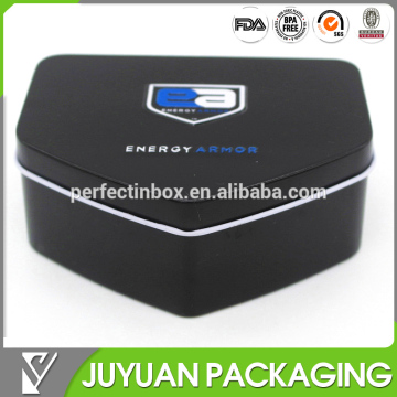 2015 small Christmas gift black tin box for sweets