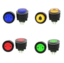 30mm ON-OFF Illuminated Metal Pushbutton Switch