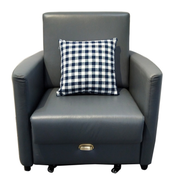 Modern Multi-Position Convertible Leather Sofabed for Small Spaces