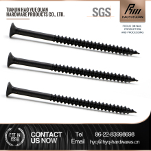 black wood self tapping drywall screw