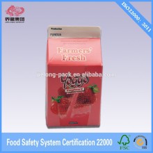 Fruit juice packing 500ml gable top carton