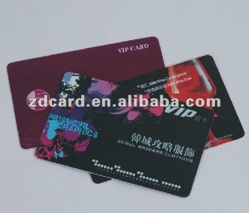 VIP embossed number card / Plastic pvc vip card