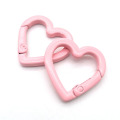 Colored Zinc Alloy Heart Shape Carabiner Clips