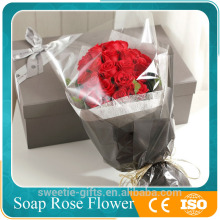 wholesales red soap artificial flower bouquet