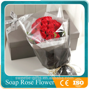 wholesales red soap artificial flower bouquet