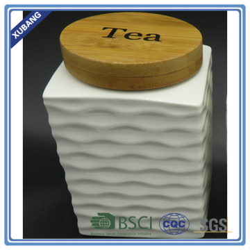 White colour coffee jar sugar jar tea jar