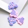 Pastel Purple Mini Rain Cloud  Wind Weather Sign Accessories Resin Planar Flatback Cabochon For Craft Making DIY Decoration