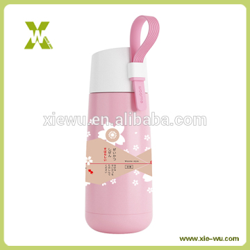 Janpanese style cherry stainless steel vacuum bottle