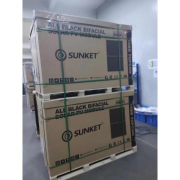 A grade topcon solar panel pv module dual glass for Europe market