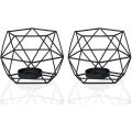 Geometric Tealight Candle Holder Decor for Table Centerpiece