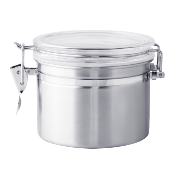 Canister de aço inoxidável para cozinha