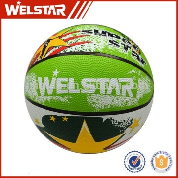 standard size 7 colorful rubber basketball