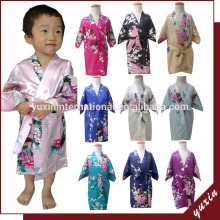 Chinese silk children wholesale kids spa robes , silk girl's cheongsam CR0010