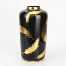 Unique Custom Ceramic Black Vase for Indoor Decor