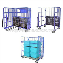 Folding Transport Roller Container,Cargo Storage Roll Container,Roll Container For Supermarket