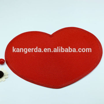 heart shaped placemats