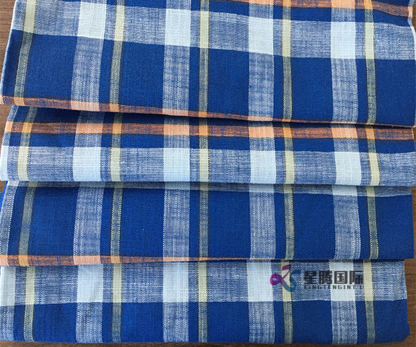 Bamboo Fiber Checked Plaid Fabric