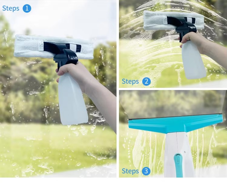 پاک کننده پنجره دستی در چند طرح رنگی ساده موجود است Handheld Window Cleaner Available in Multiple Simple Color Schemes