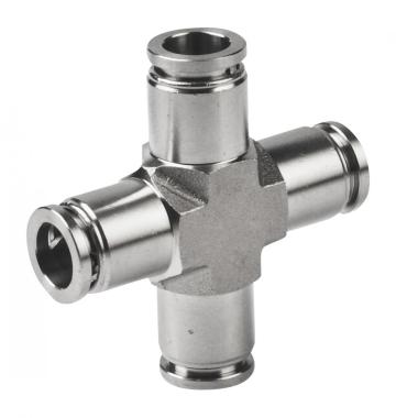 PNEUMATIC FITTING CROSS CONNECTOR