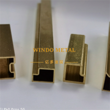 Custom hexagonal decorative brass tube