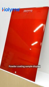 red mirror-effect powder coating