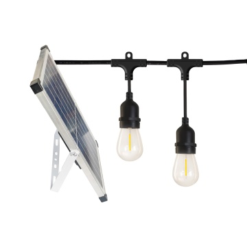 Solar-Powered S14 LED Light Strings - Waterproof IP65 Outdoor Lighting