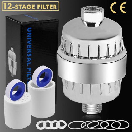 Shower head filter water saving head for hard water